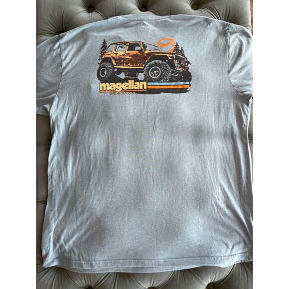 Magellan Outdoors Mens JEEP Tshirt Size XL Extra Large Blue - Picture 2 of 5
